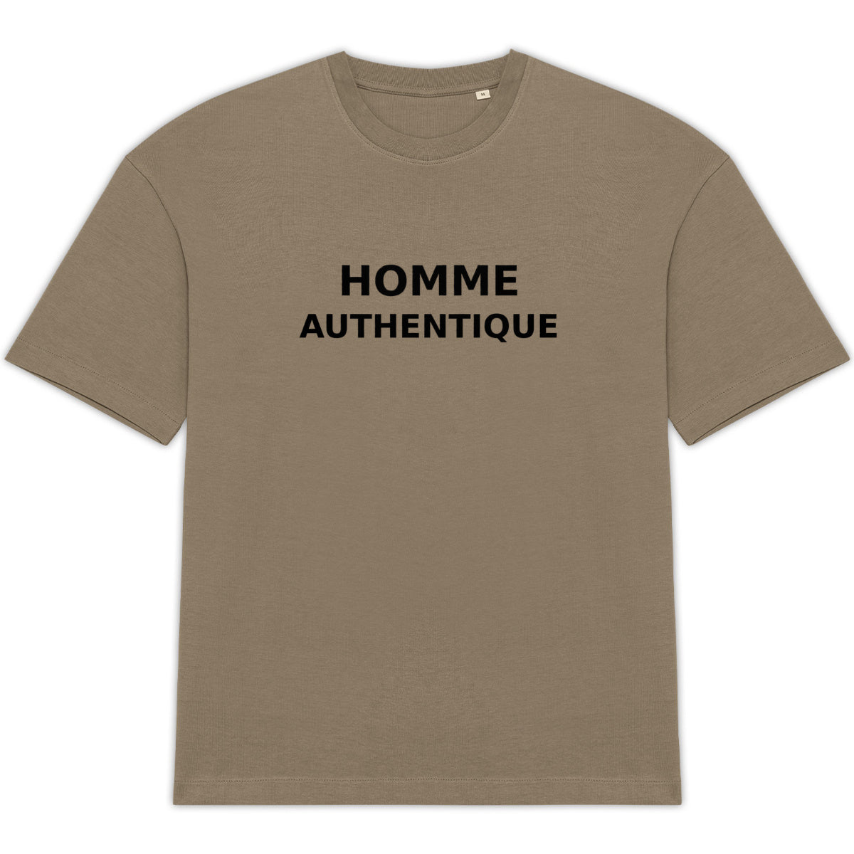 T-shirt Homme – “HOMME AUTHENTIQUE” – Style Minimal & Responsable