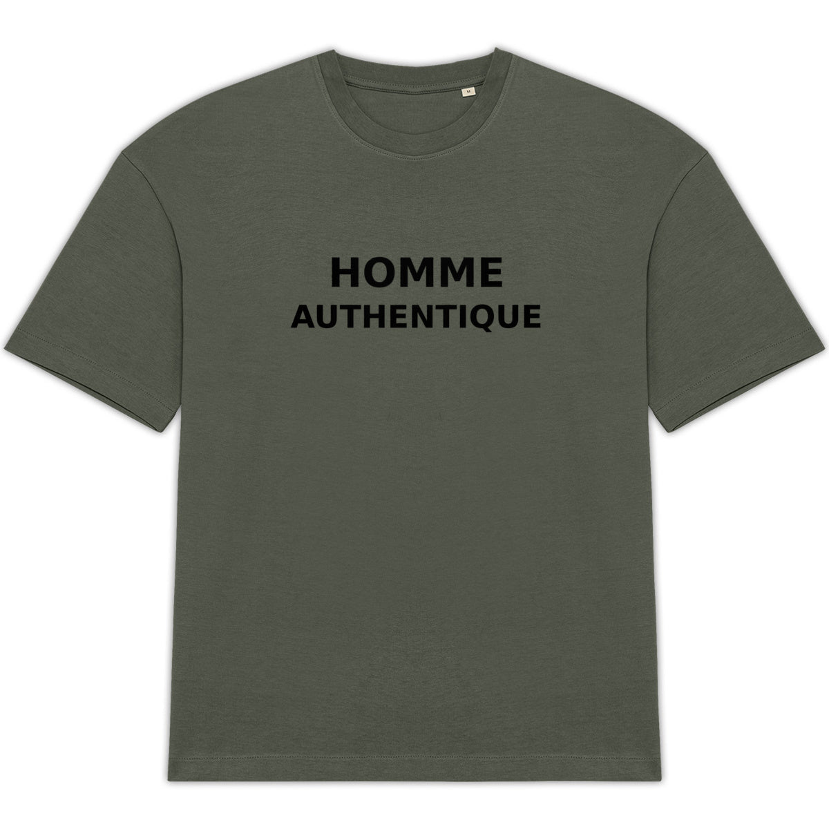 T-shirt Homme – “HOMME AUTHENTIQUE” – Style Minimal & Responsable