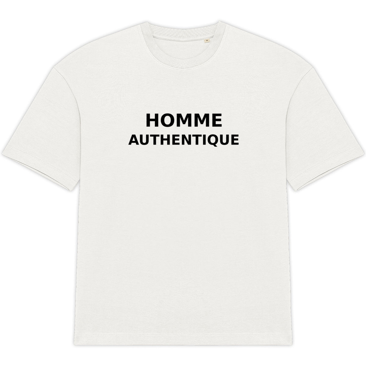 T-shirt Homme – “HOMME AUTHENTIQUE” – Style Minimal & Responsable