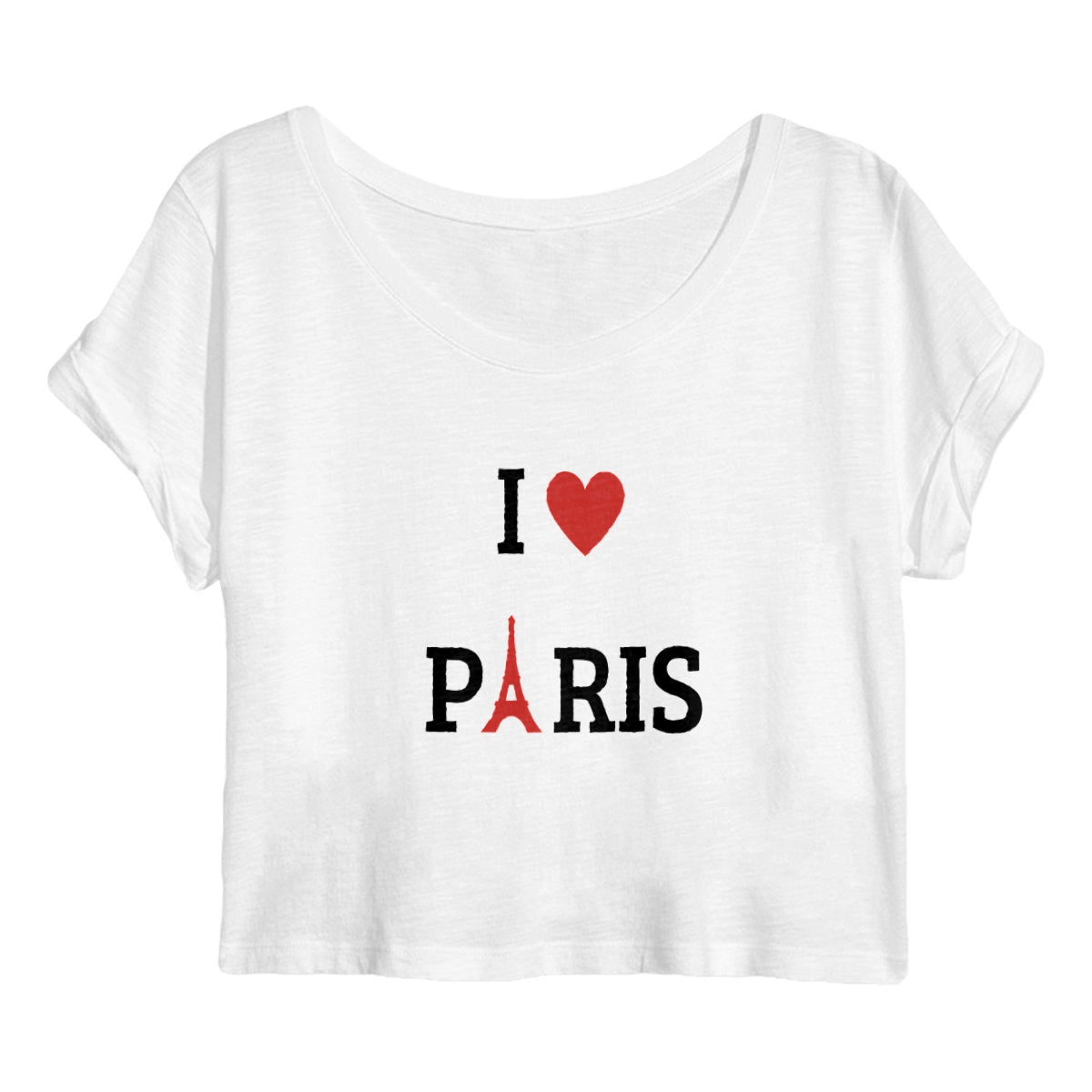 Crop top Femme I LOVE PARIS