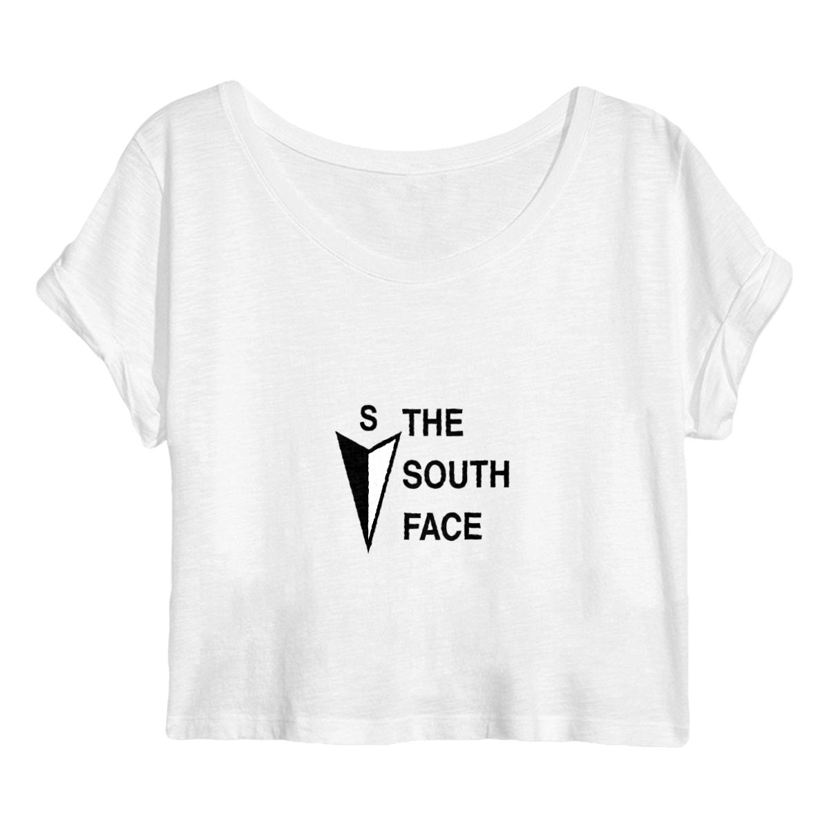 Crop Top Bio Femme – "THE SOUTH FACE – Libre & Légère"