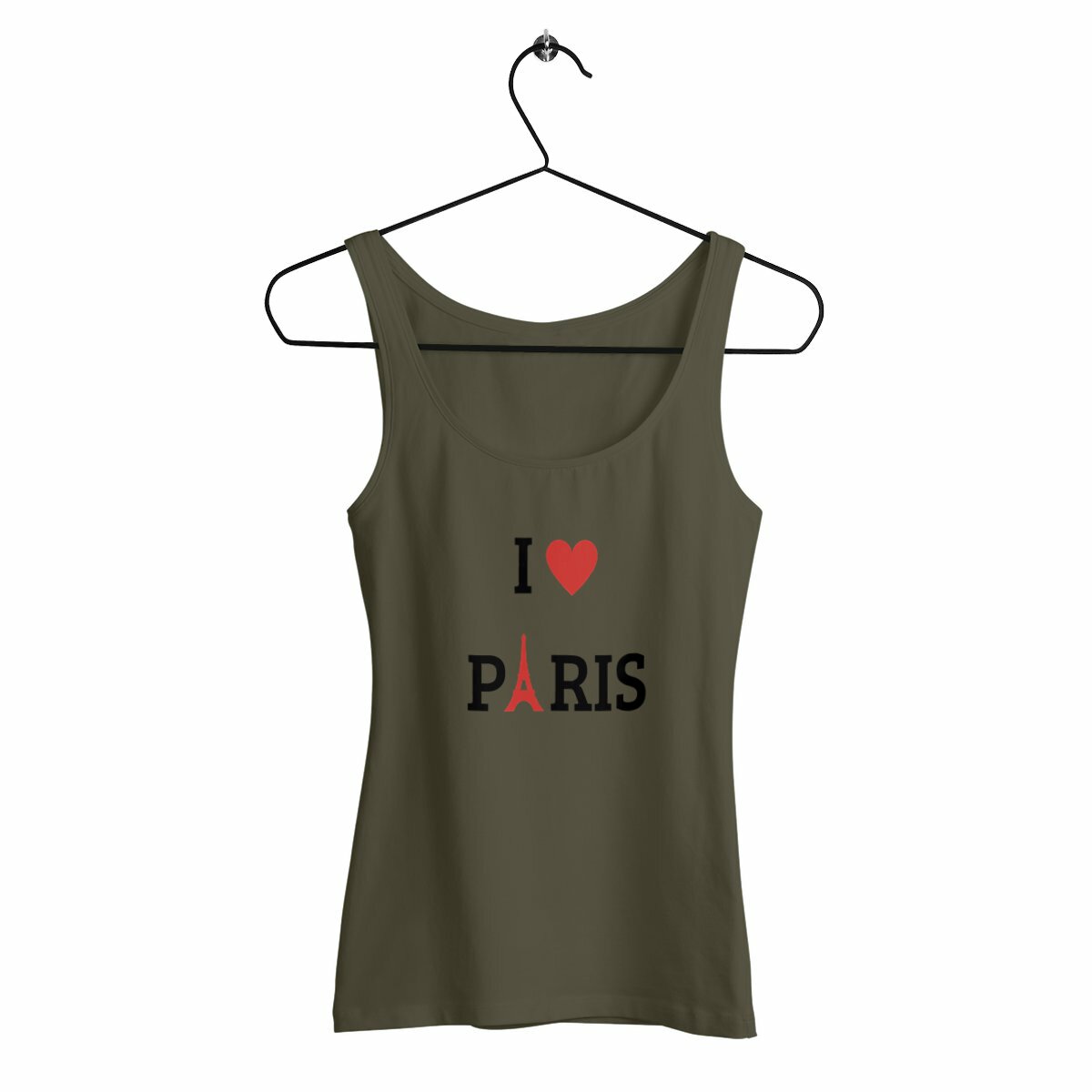 Débardeur Femme Cintré I LOVE PARIS