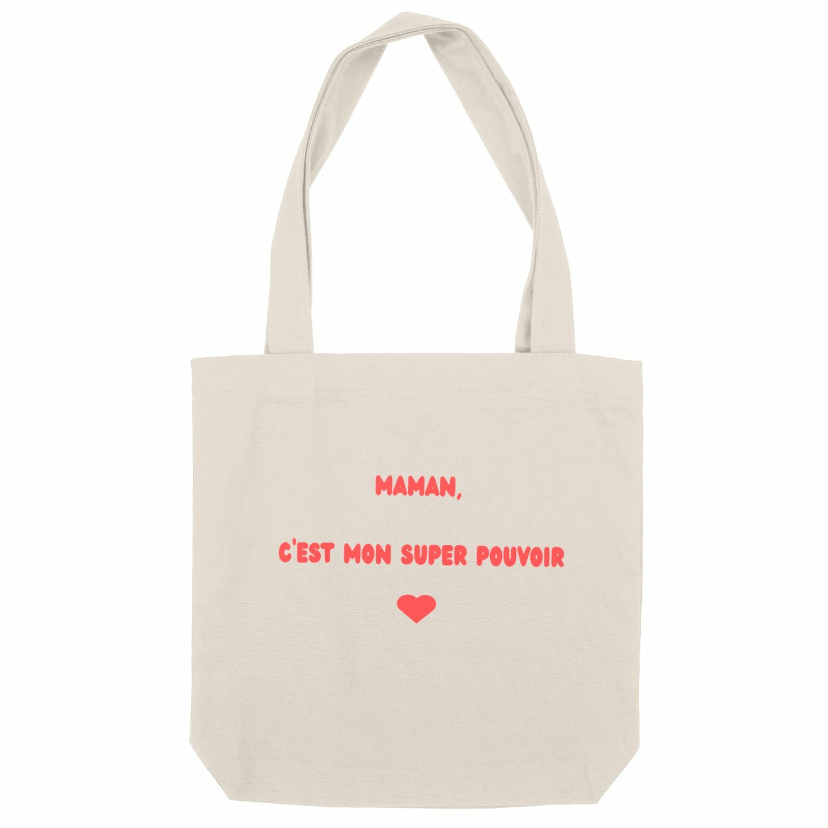 Tote Bag Recyclé – “Maman, c’est mon super pouvoir” – Édition Fête des Mères
