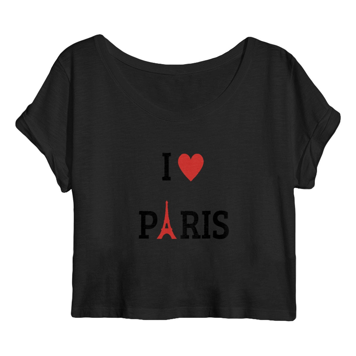 Crop top Femme I LOVE PARIS