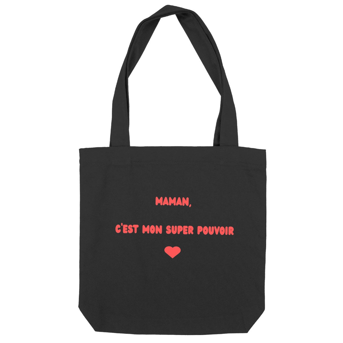 Tote Bag Recyclé – “Maman, c’est mon super pouvoir” – Édition Fête des Mères