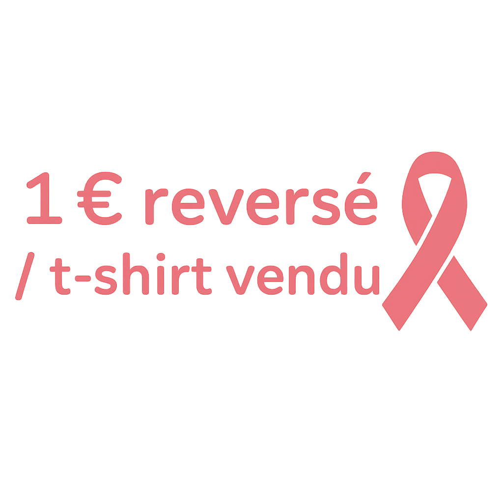 T-shirt Femme – “Forte, belle & solidaire” – Édition Octobre Rose