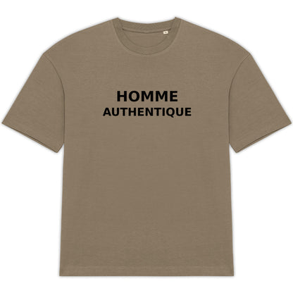T-shirt Homme – “HOMME AUTHENTIQUE” – Style Minimal & Responsable