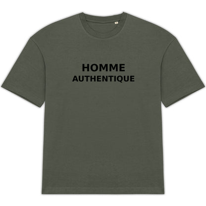 T-shirt Homme – “HOMME AUTHENTIQUE” – Style Minimal & Responsable