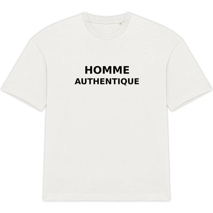 T-shirt Homme – “HOMME AUTHENTIQUE” – Style Minimal & Responsable