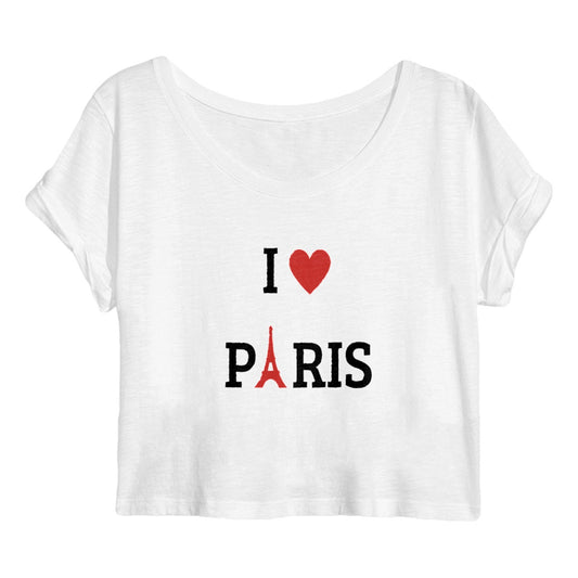Crop top Femme I LOVE PARIS