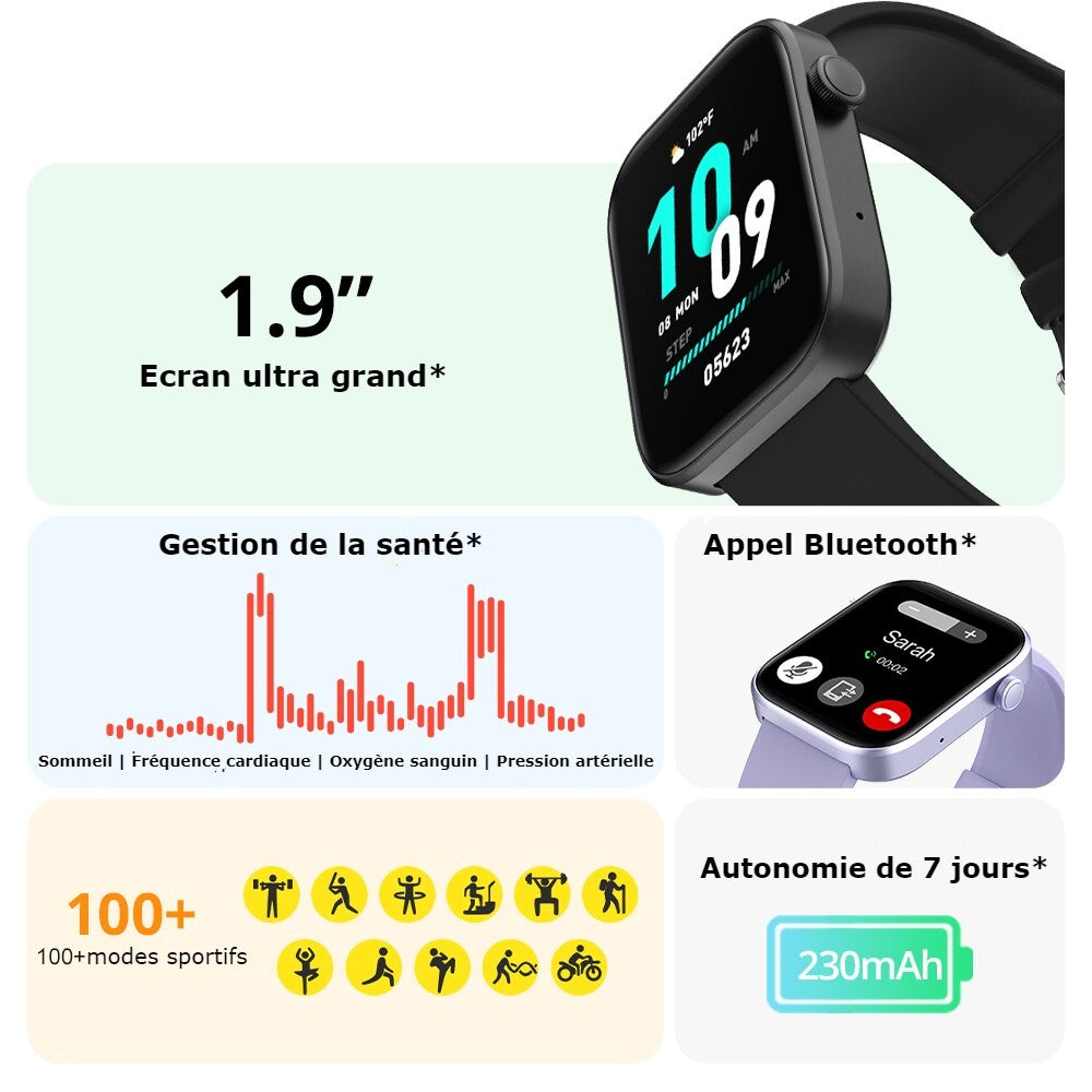 Montre Connectée COLMI P71 avec Appels Vocaux