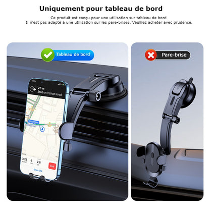 Support de Téléphone pour Voiture, Montage Tableau de Bord